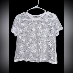 💙❤️ Mesh crop top with star designs